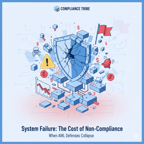 Image showing how poor governance and weak risk management can lead to major AML compliance failures.